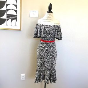 Lularoe off shoulder body con dress